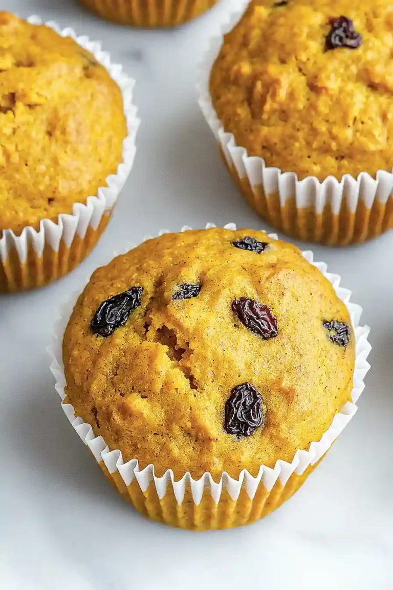 pumpkin raisin muffins