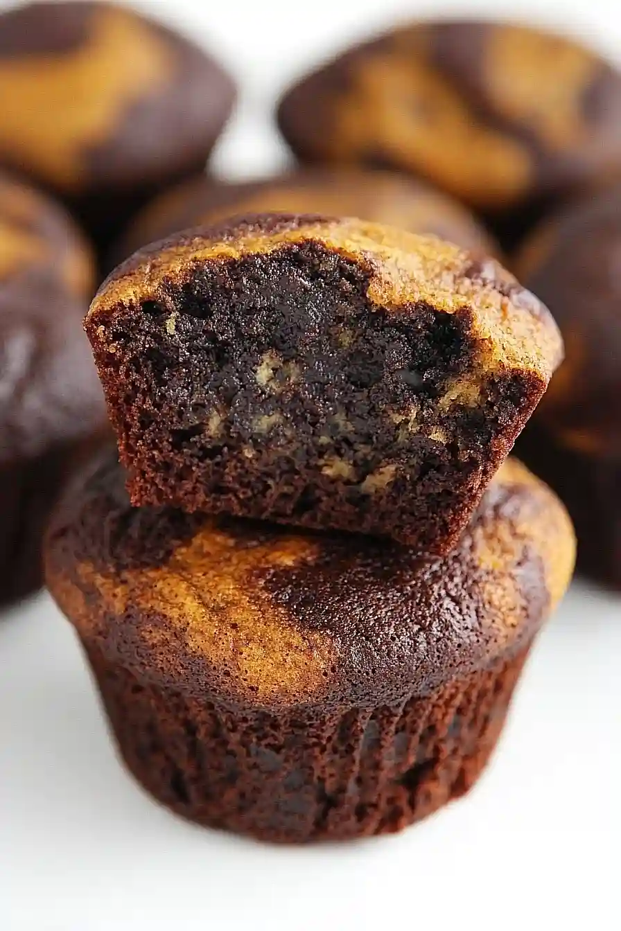 chocolate pumpkin zucchini muffins