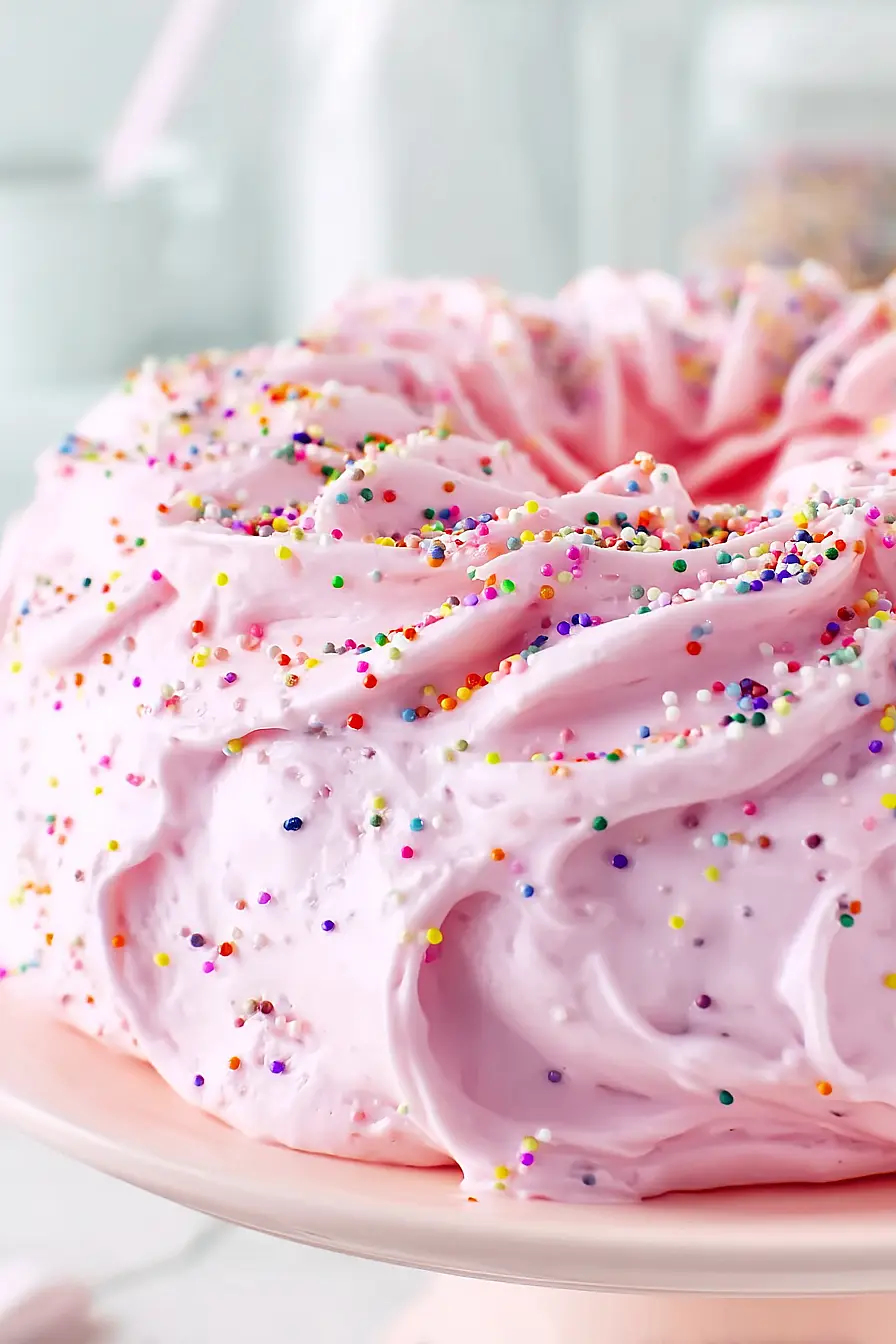 pink angel food cake