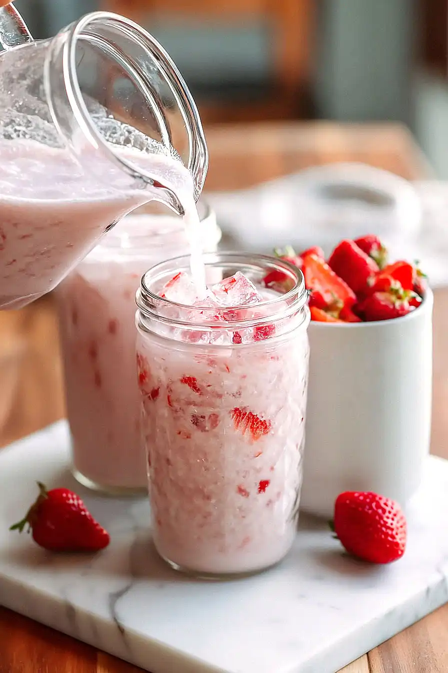strawberry agua fresca