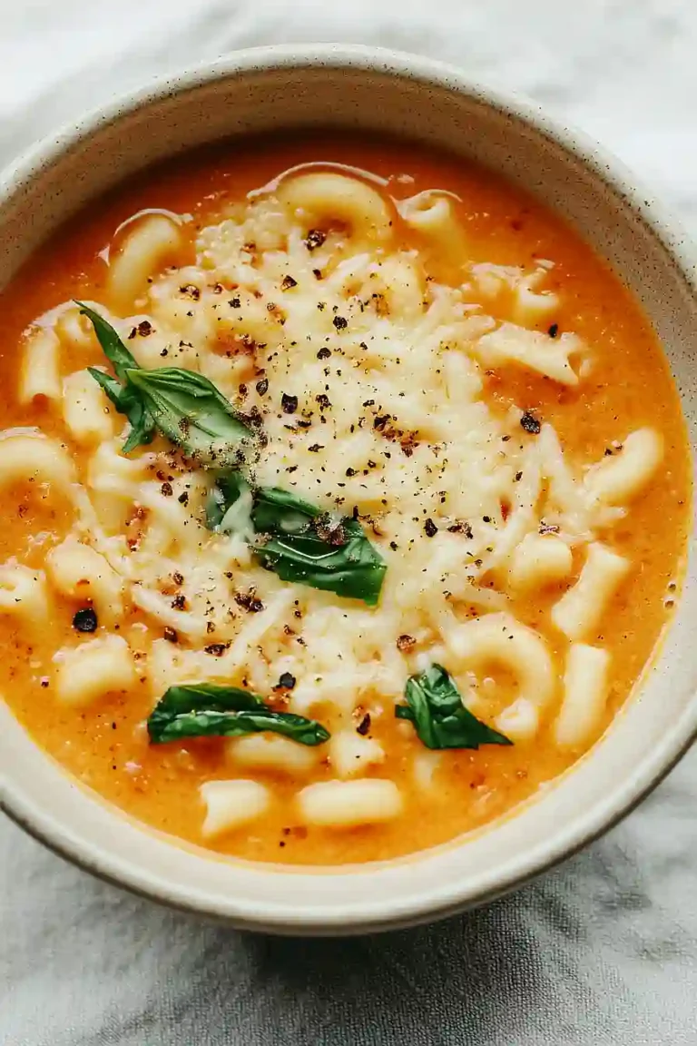 tomato basil pasta soup