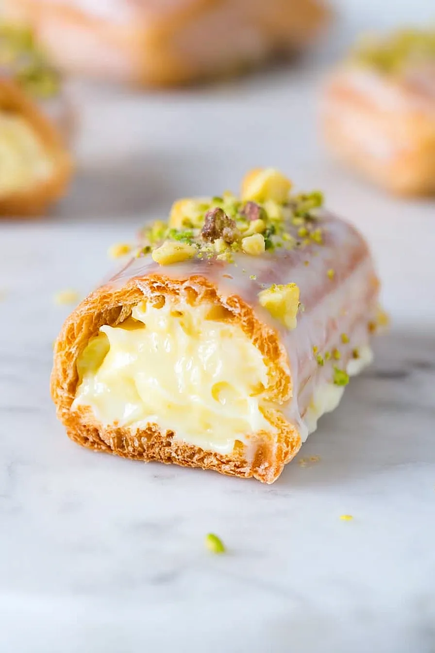 pistacho éclairs