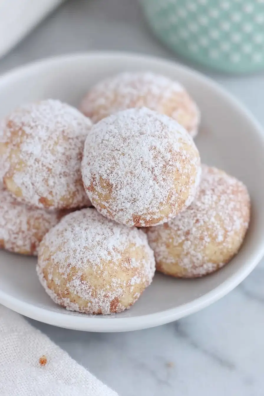 chai spiced snowball cookies
