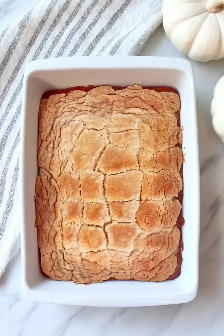pumpkin spice cake cobbler