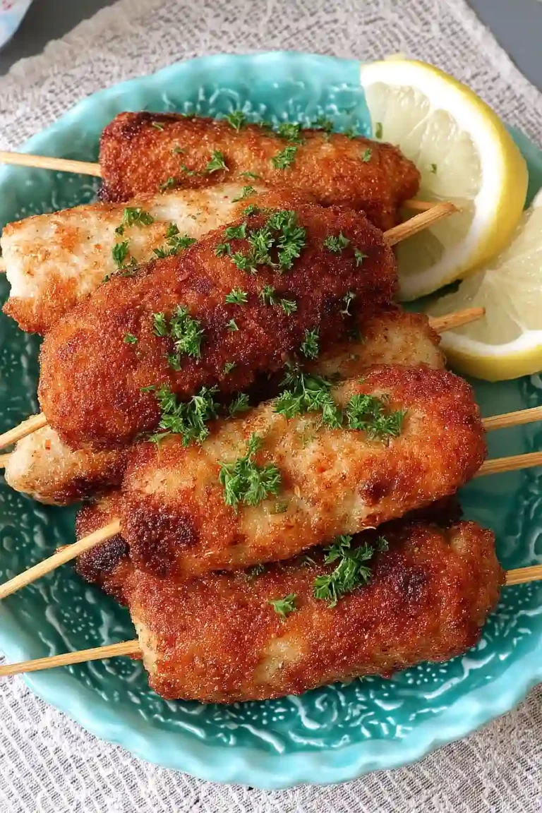 fried chicken on a stick