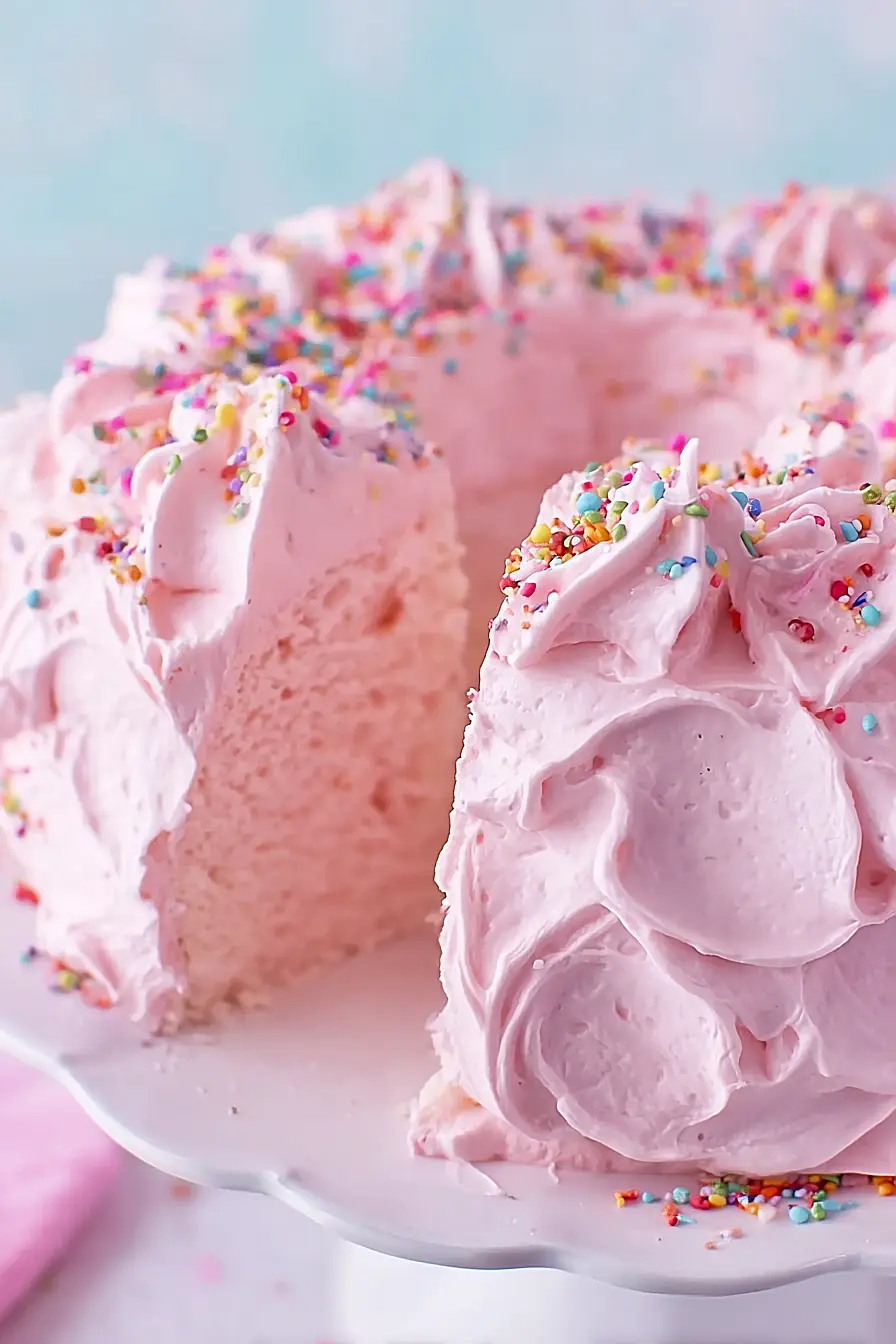 pink angel food cake