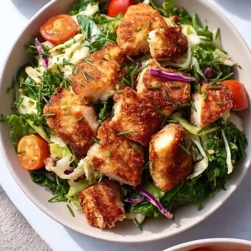 fried chicken salad
