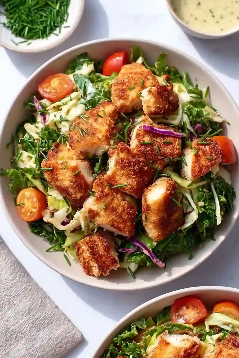 fried chicken salad