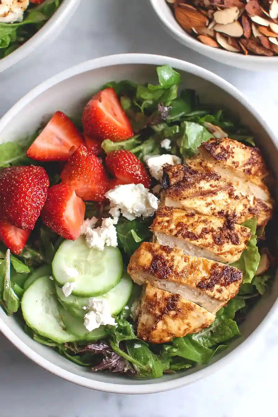balsamic chicken feta salad