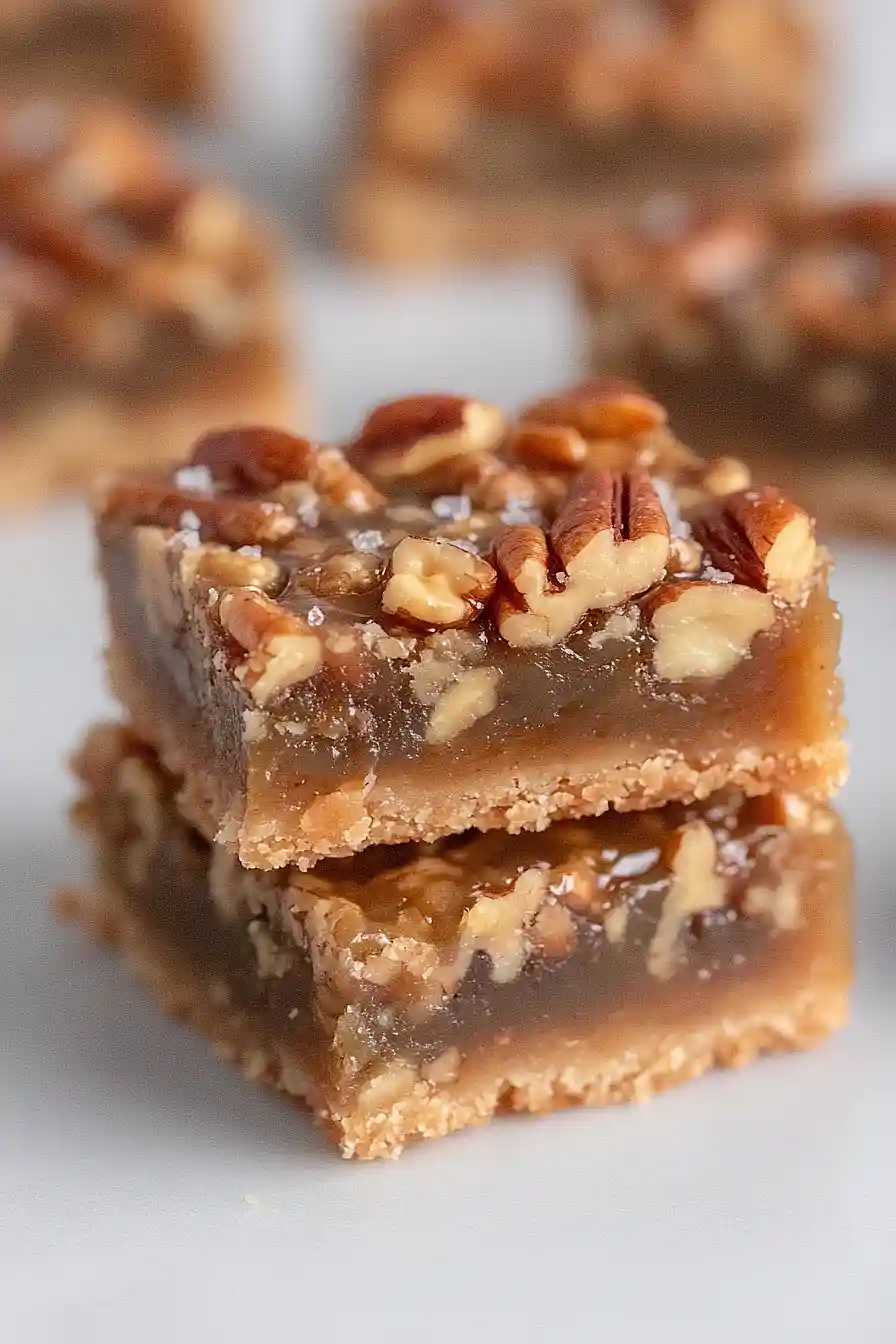 salted maple pecan bars
