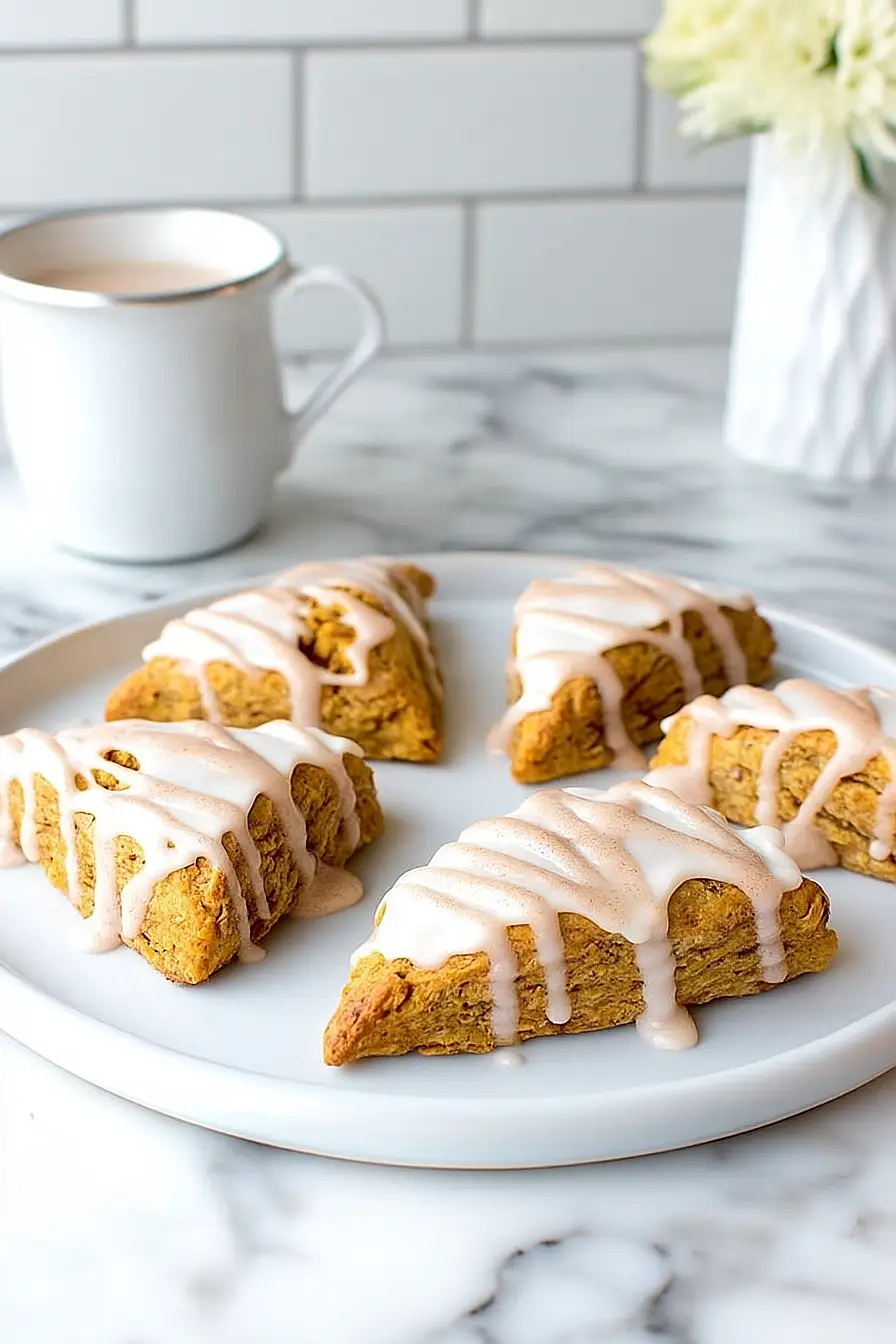 mini pumpkin scones