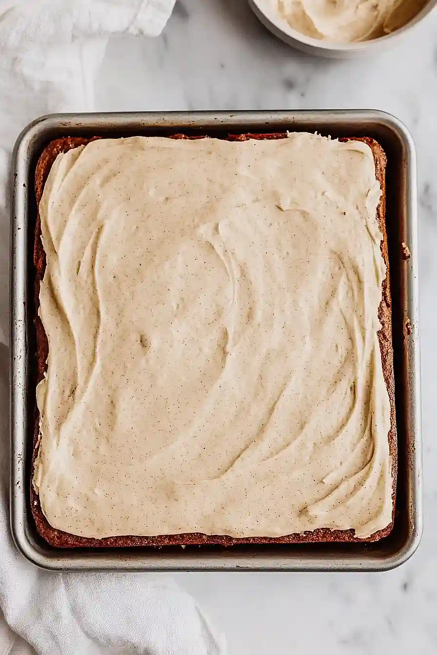 vegan pumpkin spice sheet cake