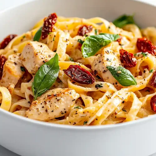 sun dried tomato and chicken linguine