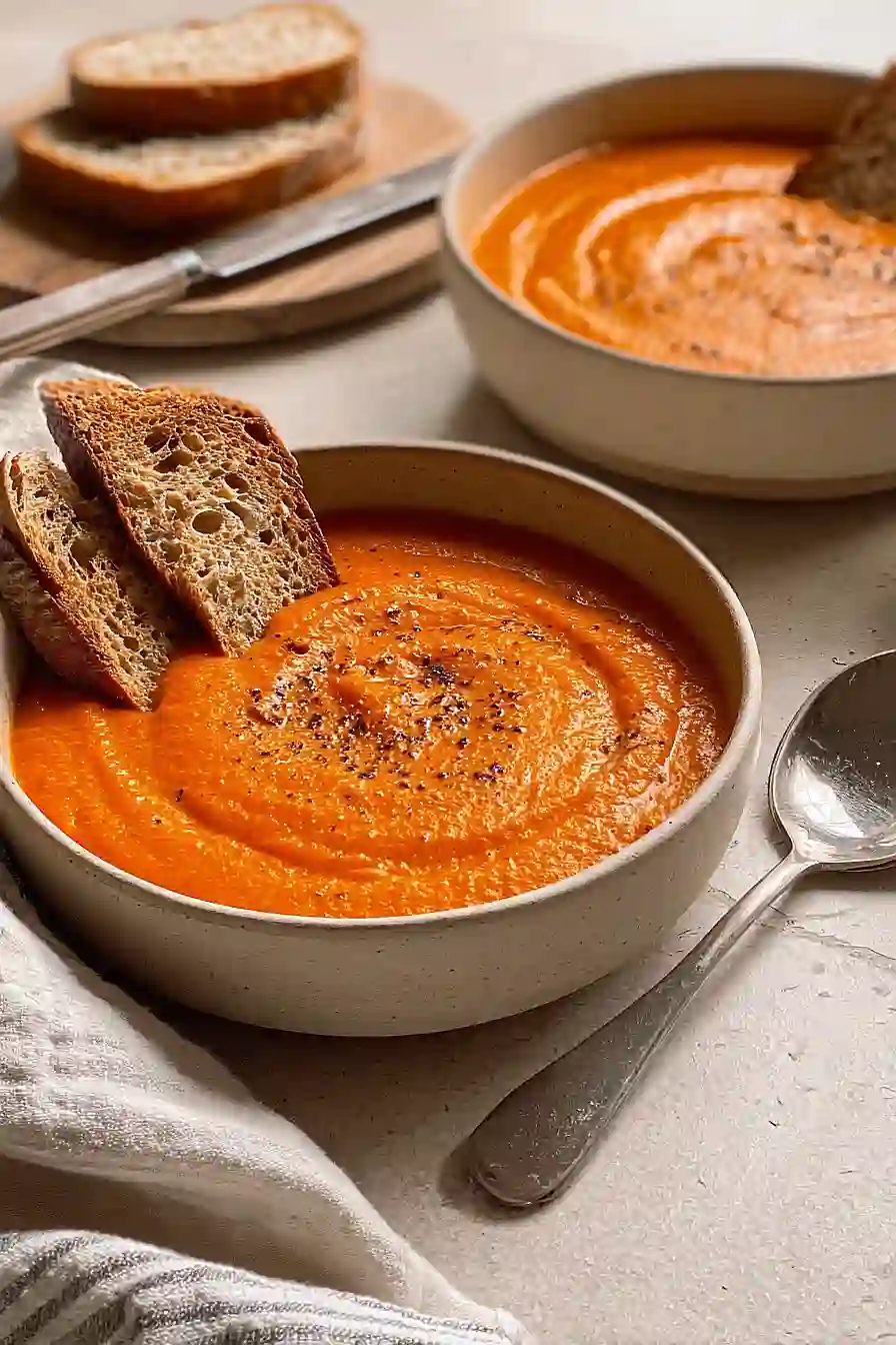Vegan Tomato and Cauliflower Bisque