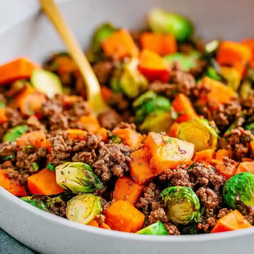 Ground Beef Zucchini Sweet Potato Skillet