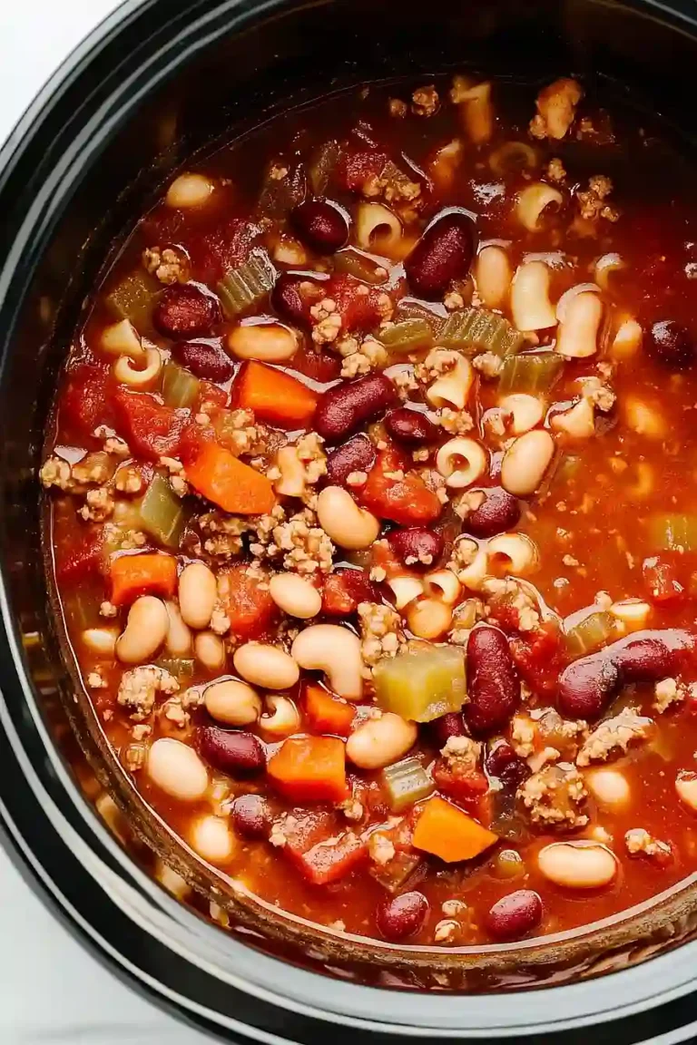 crockpot pasta e fagioli soup