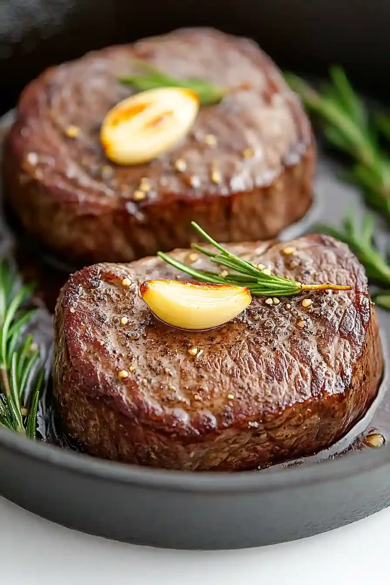 cast iron skillet filet mignon