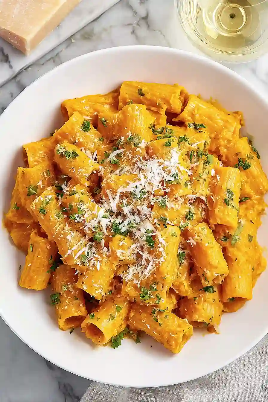 creamy pumpkin pasta