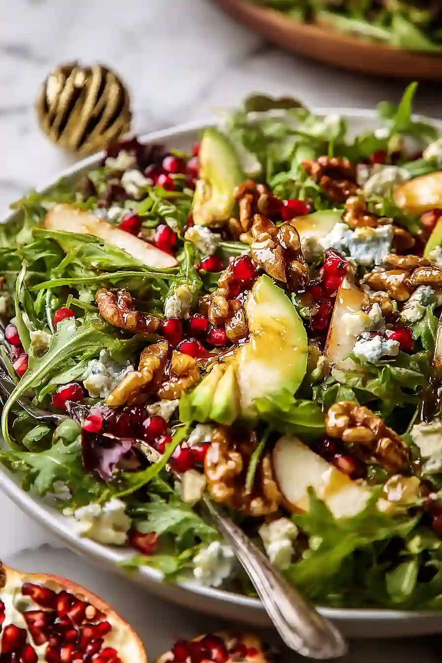 Christmas Salad with Honey Mustard Dressing