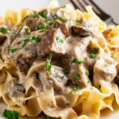 Slow Cooker Beef Stroganoff