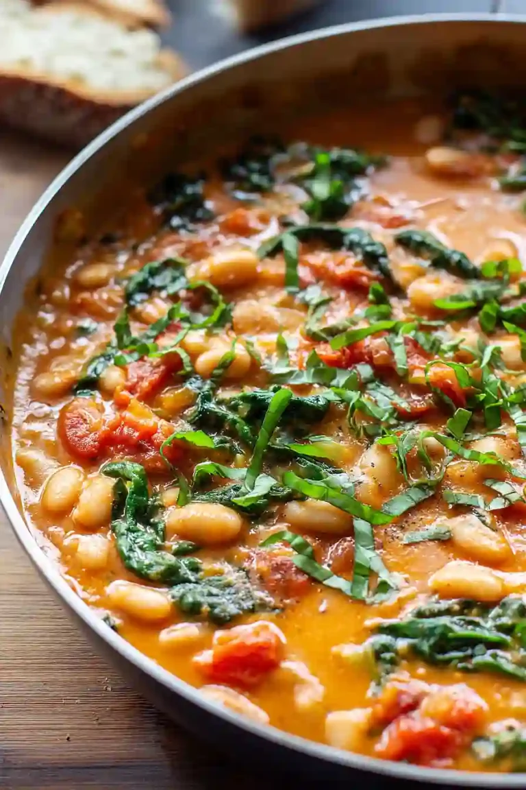 Creamy Vegan Tomato White Bean Stew