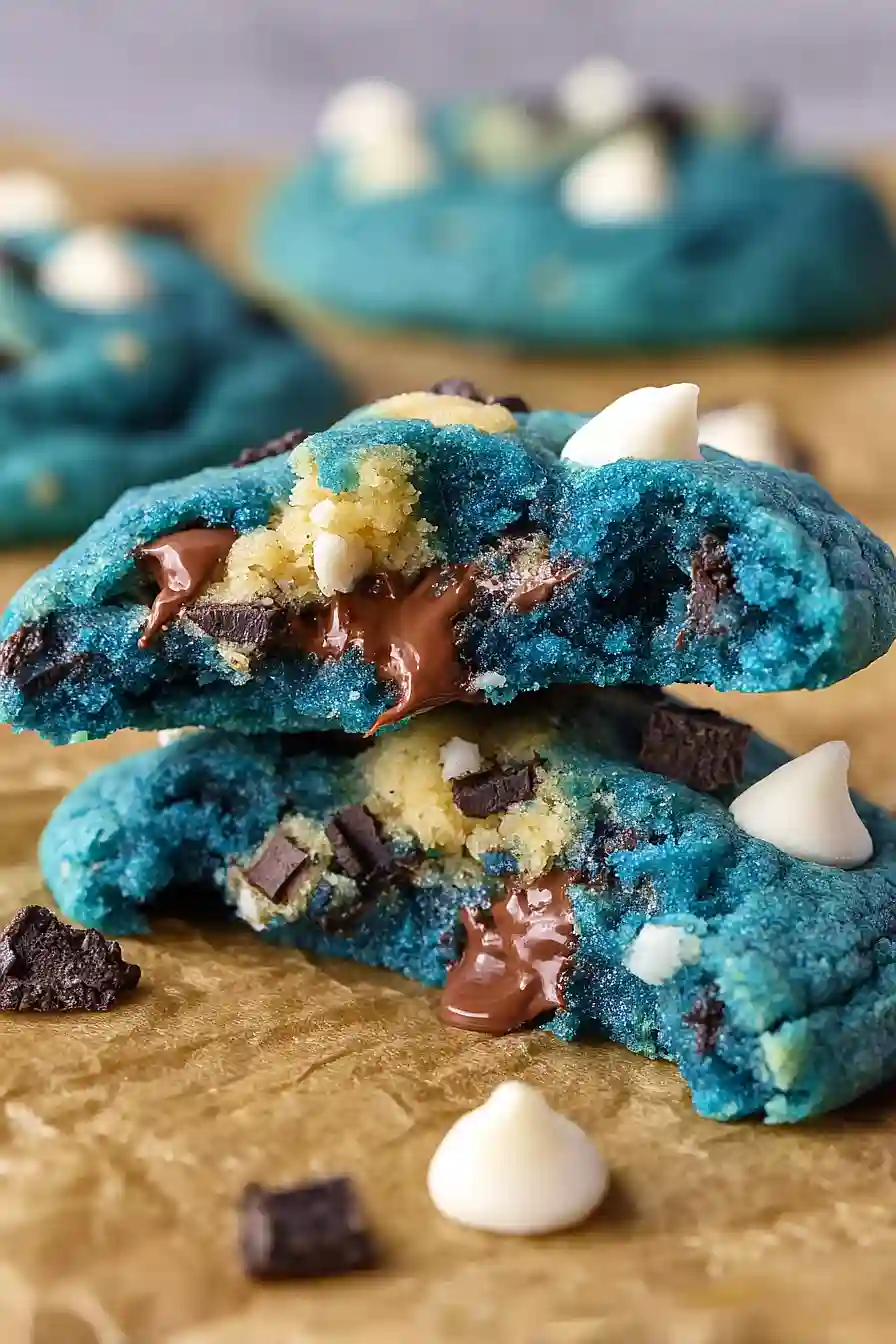 Halloween Cookie Monster Cookies