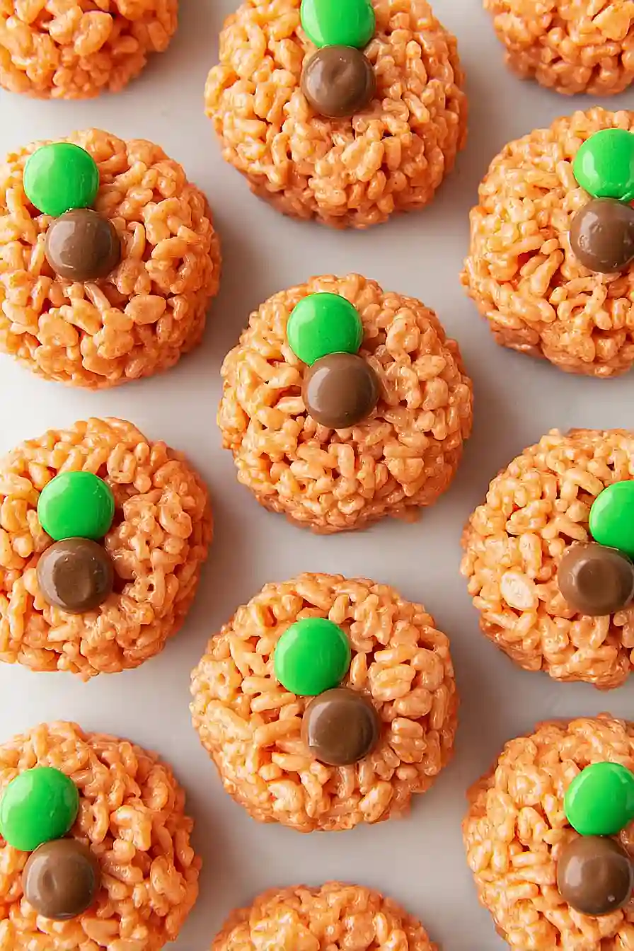 Rice Krispie Treat Pumpkins - Perfect for Halloween