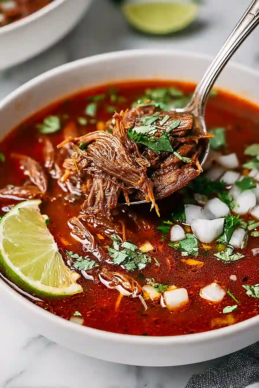 Crockpot Mexican beef Birria 