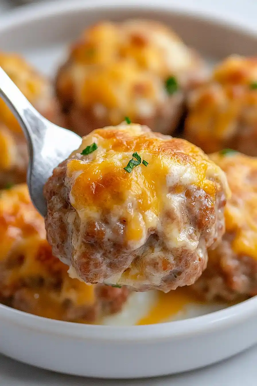 keto pork sausage meatballs