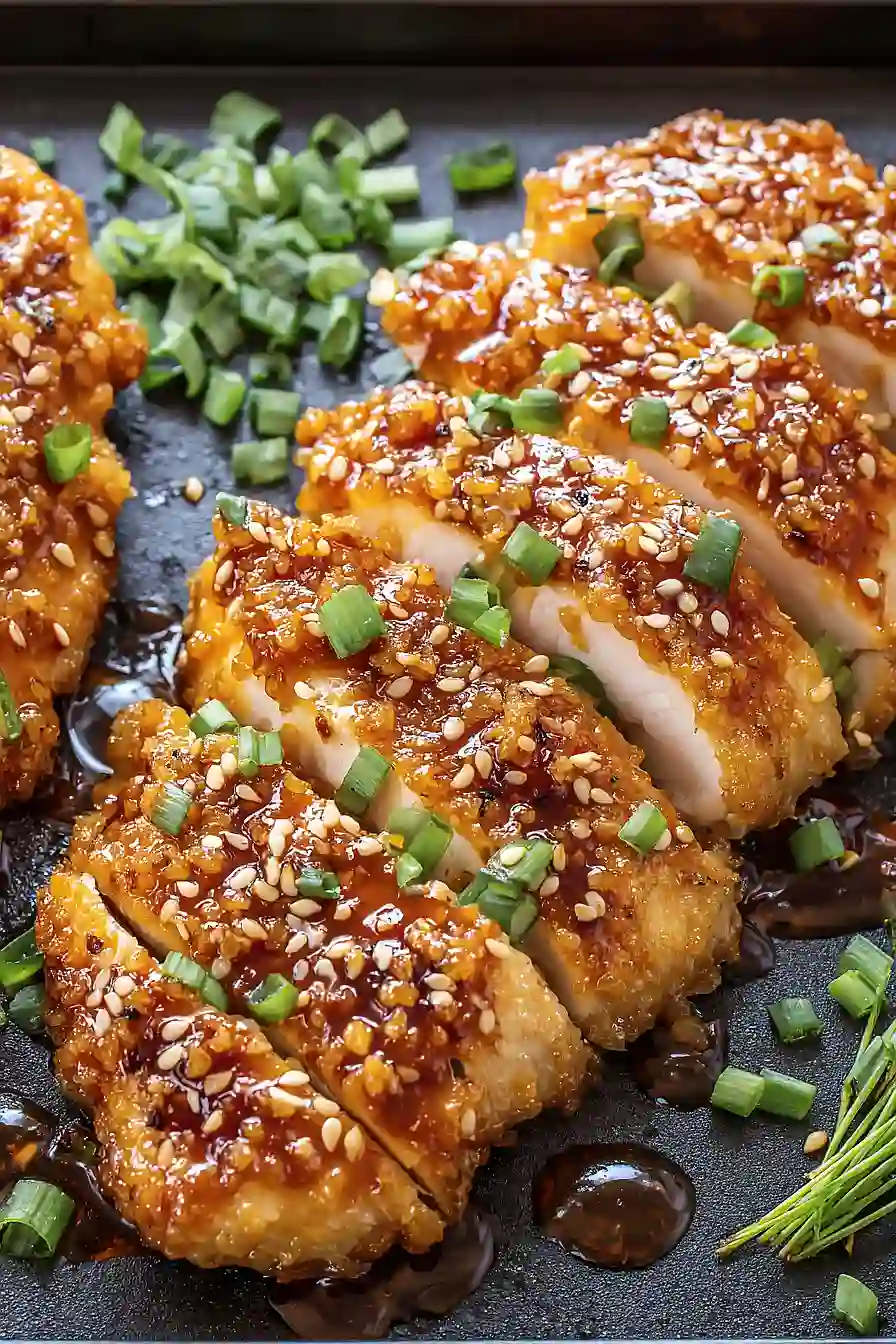 Baked Crunchy Hot Honey Chicken
