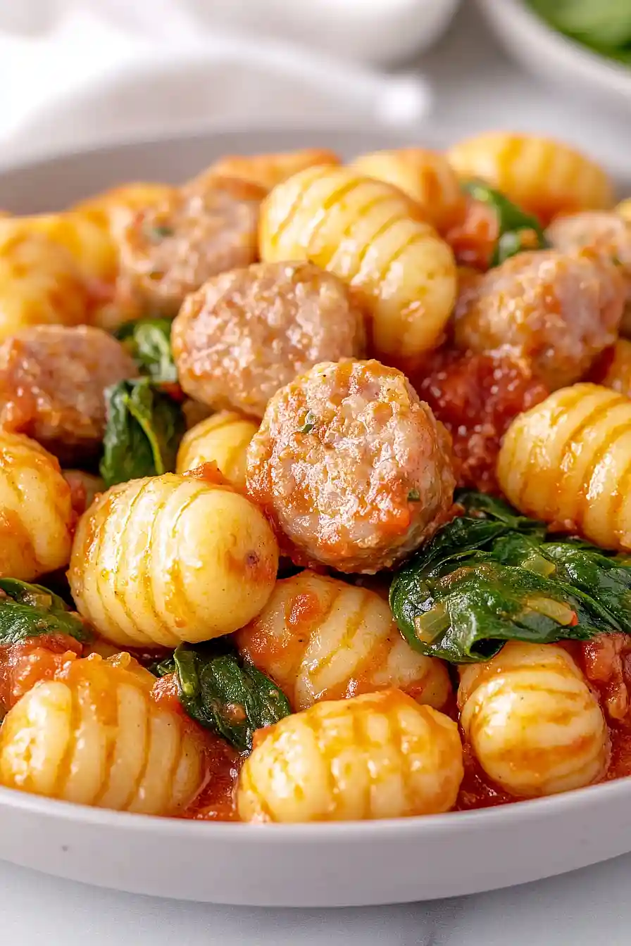 pork sausage gnocchi