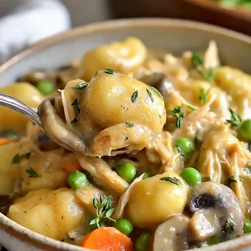 One Pot Gnocchi Chicken Pot Pie