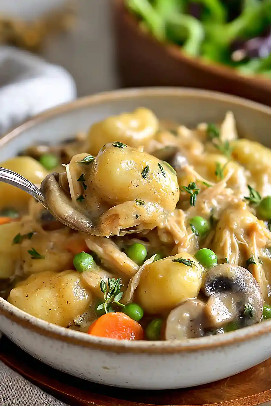 One Pot Gnocchi Chicken Pot Pie