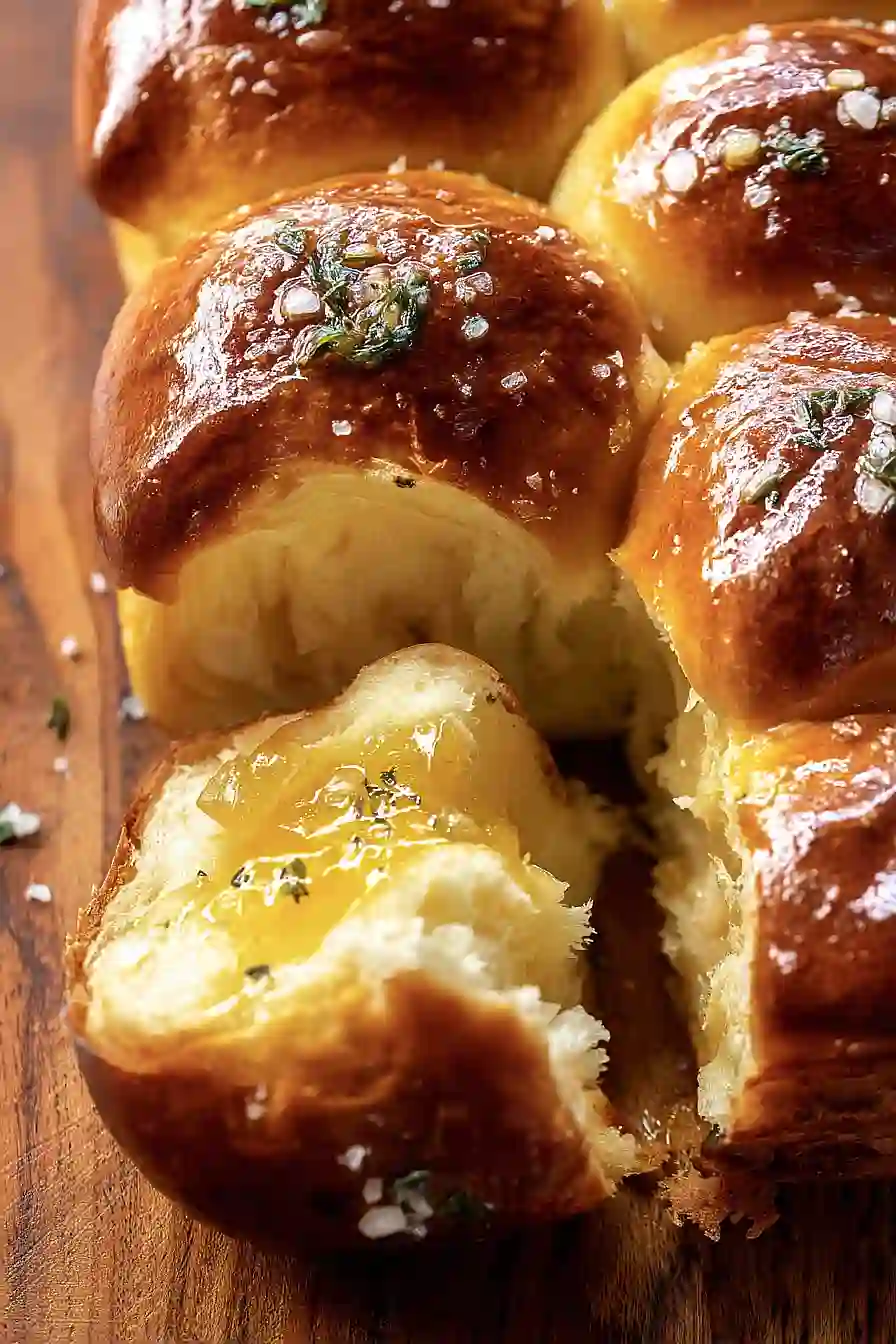 Sage Honey Butter Brioche Rolls