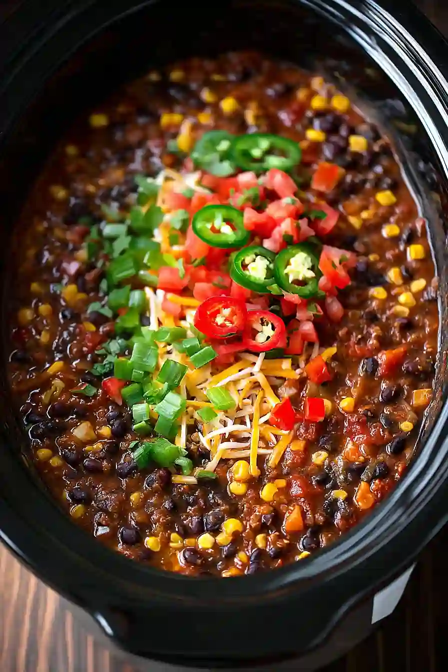 Crock-Pot Lentil Taco Chili