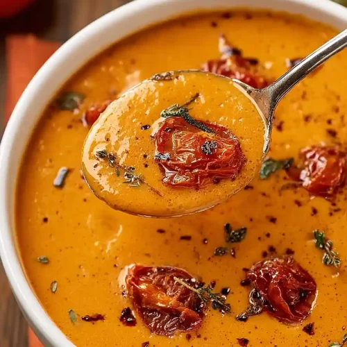 Creamy Roasted Garlic Tomato Soup