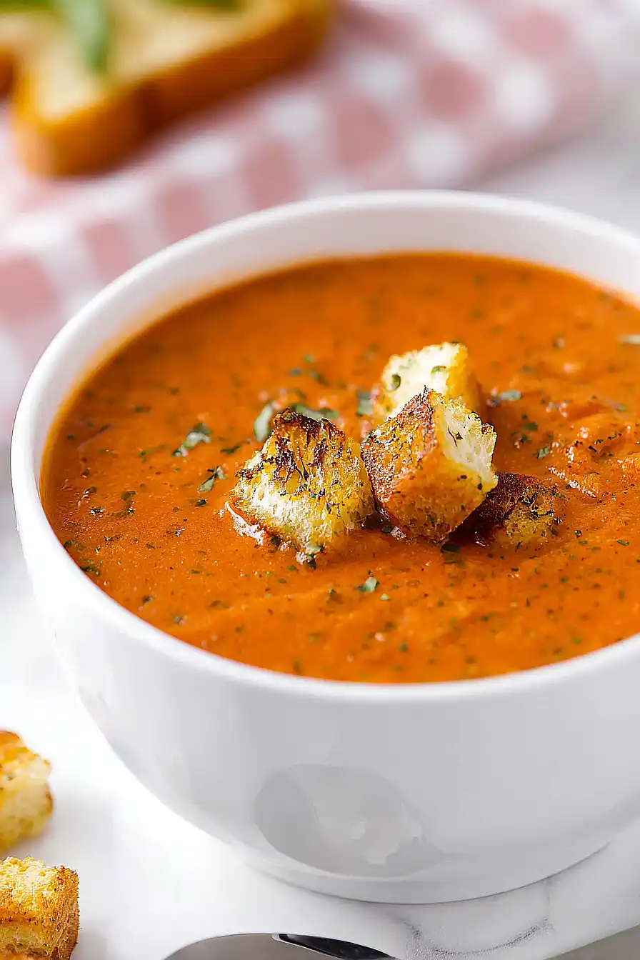 Roasted Tomato Basil Soup