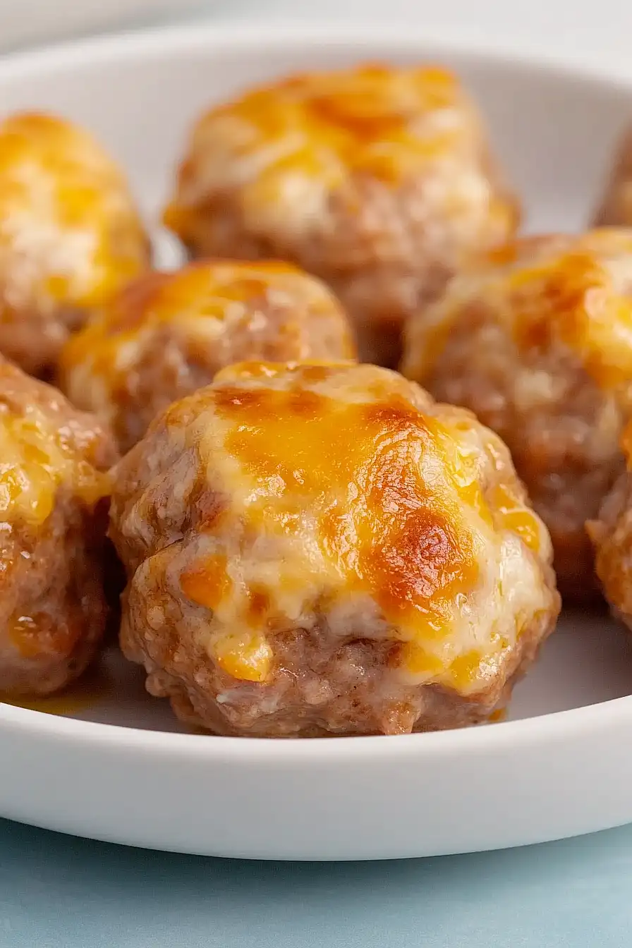 keto pork sausage meatballs