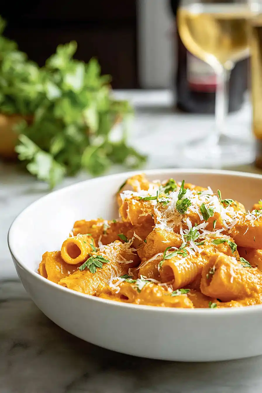 creamy pumpkin pasta