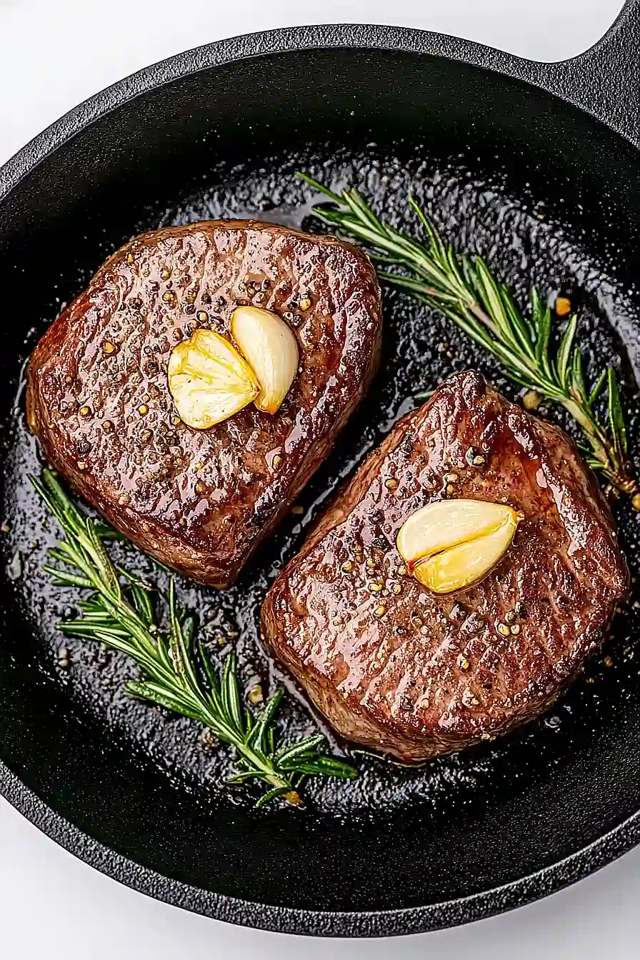 cast iron skillet filet mignon 