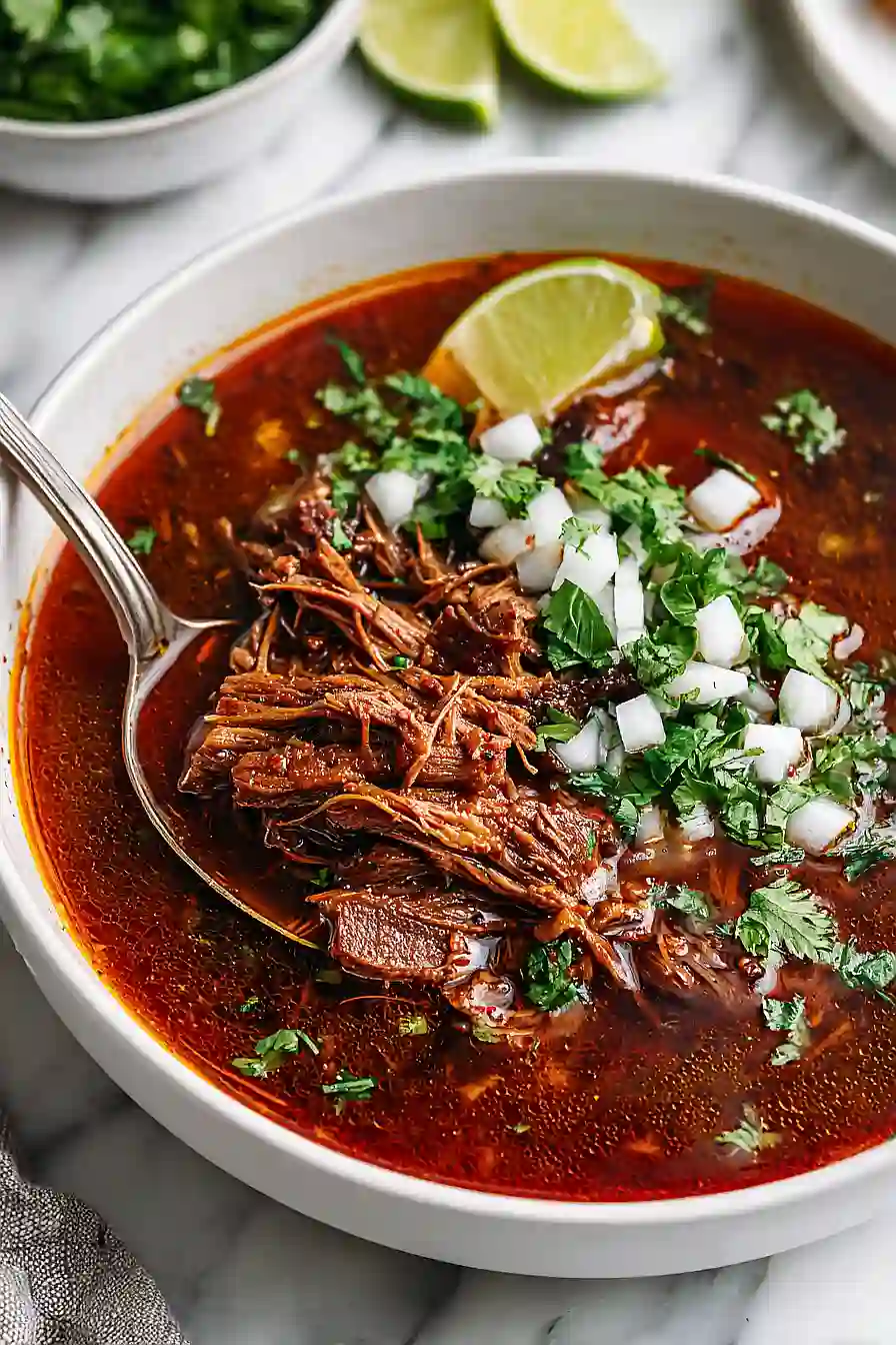 Crockpot Mexican beef Birria 