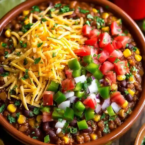 Crock-Pot Lentil Taco Chili