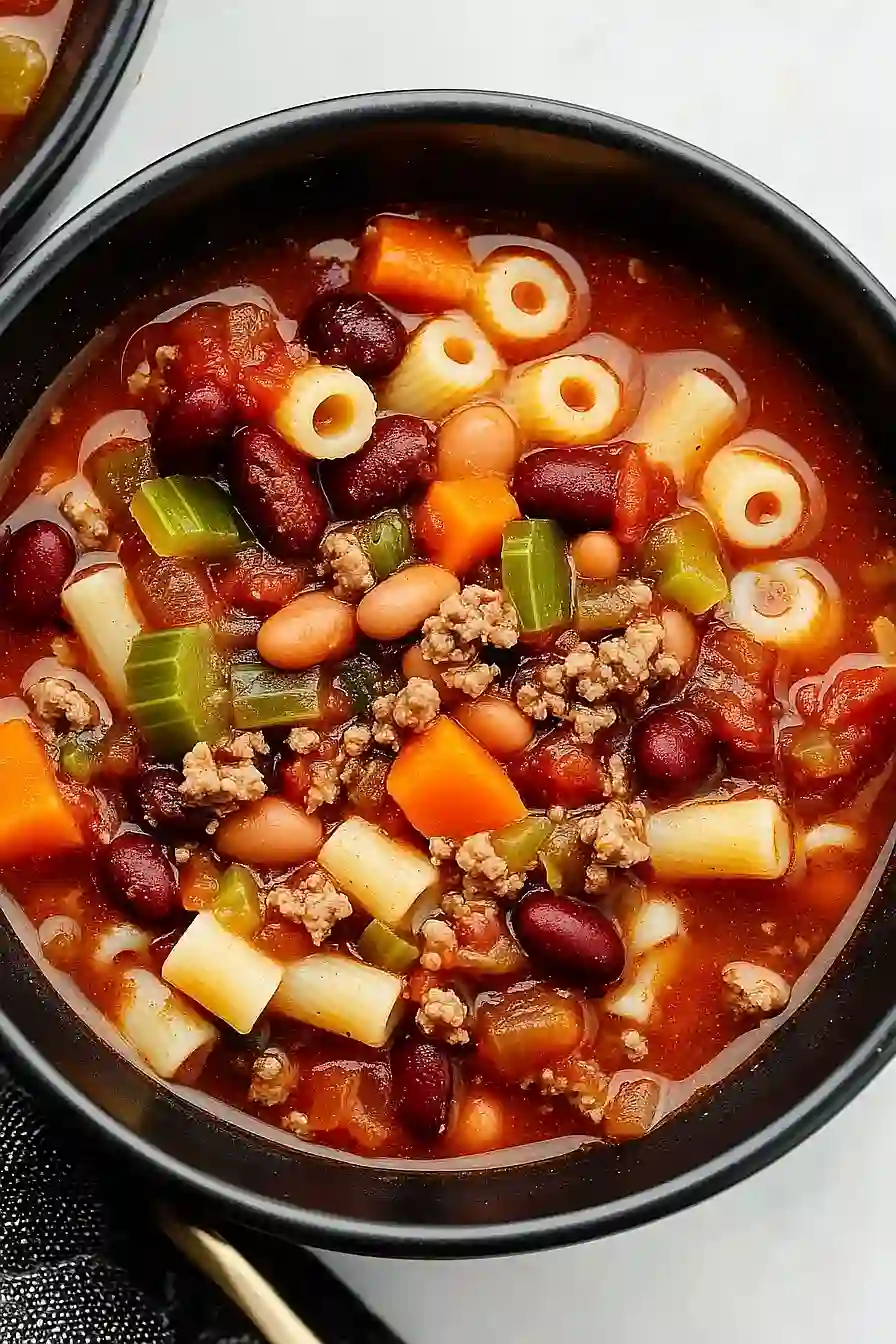 crockpot pasta e fagioli soup