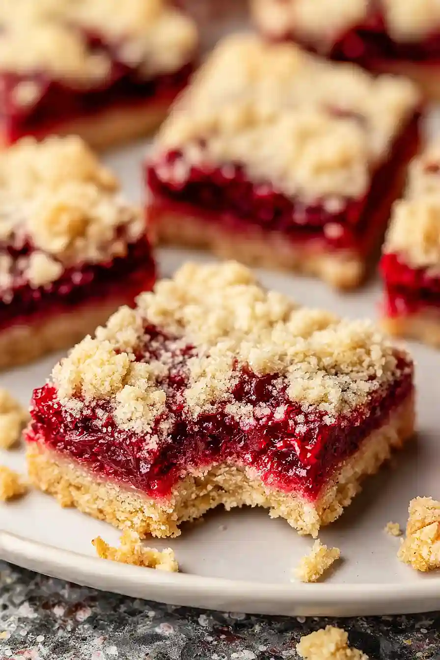 cranberry crumble bars