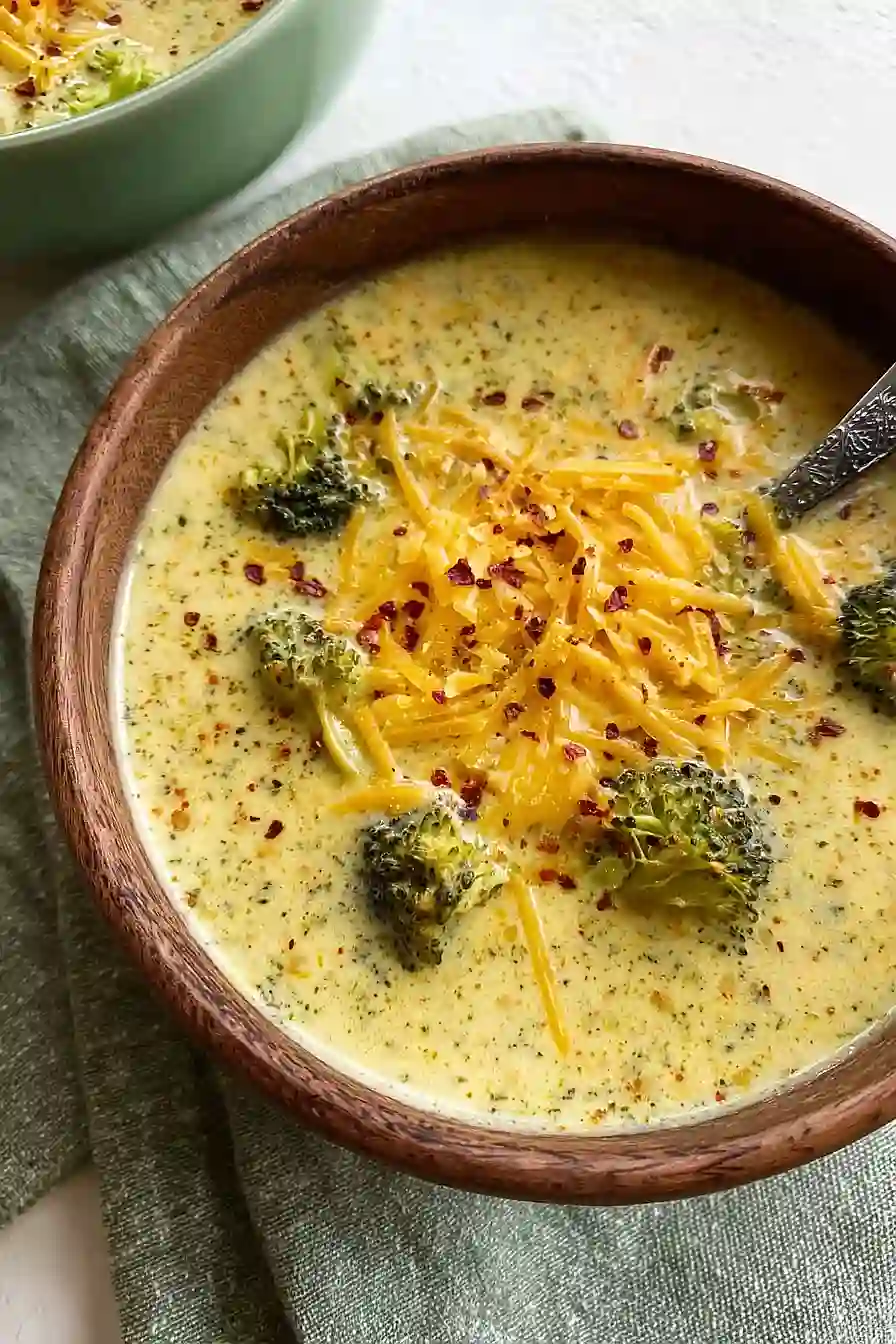 low carb broccoli cheddar soup