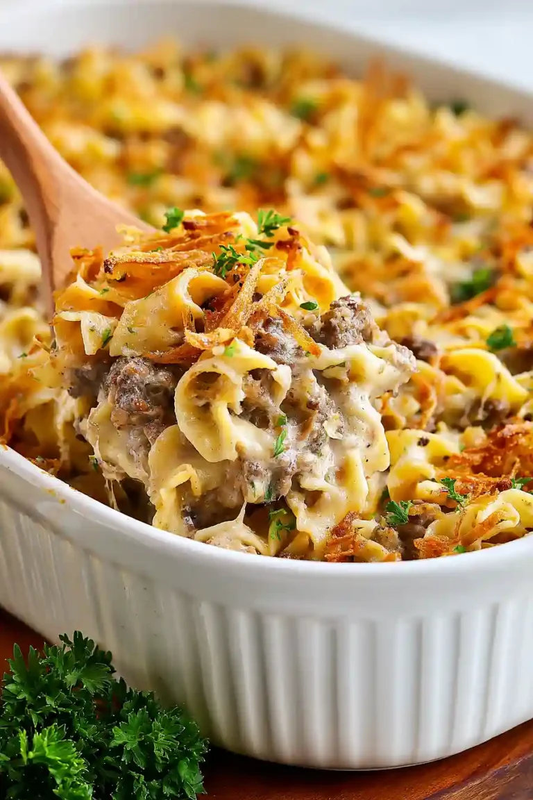 French Onion Beef Casserole