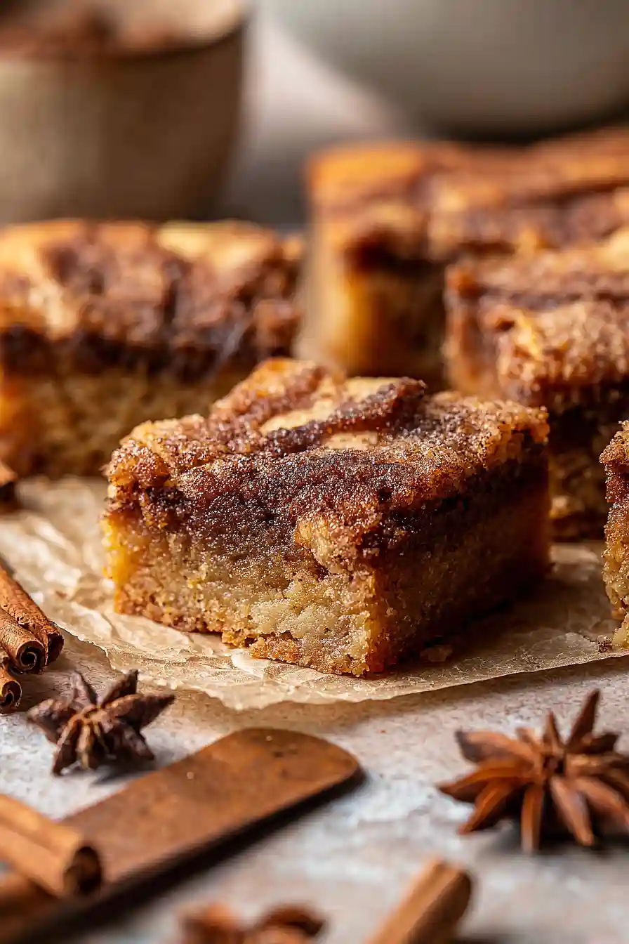 Cinnamon Snickerdoodle Blondies