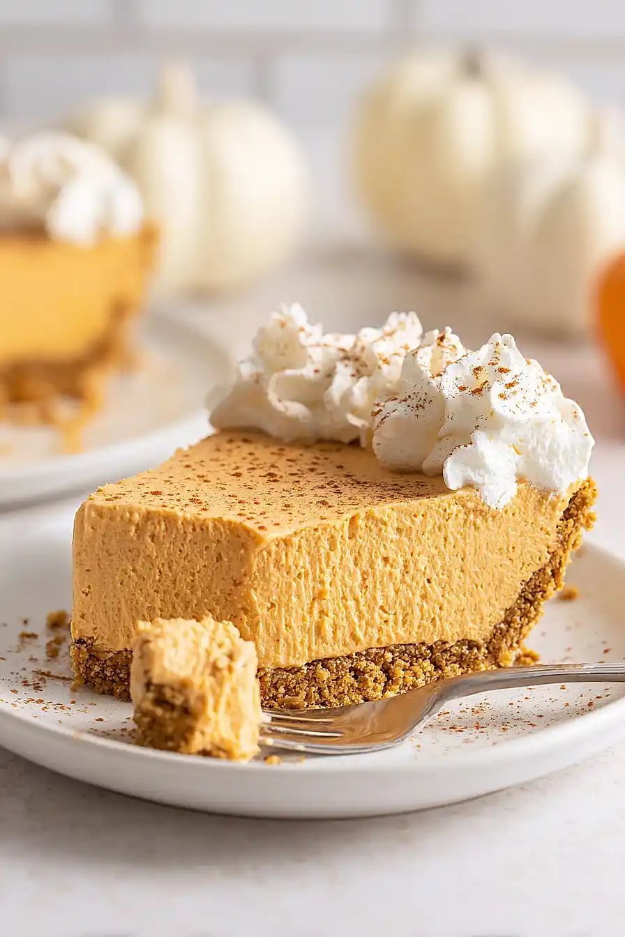 no bake marshmallow pumpkin pie