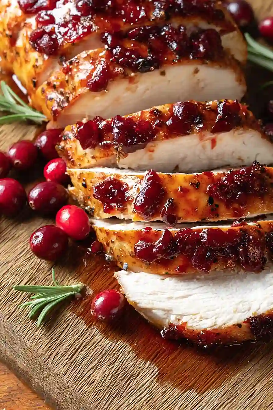 Cranberry Orange Glazed Turkey Breast