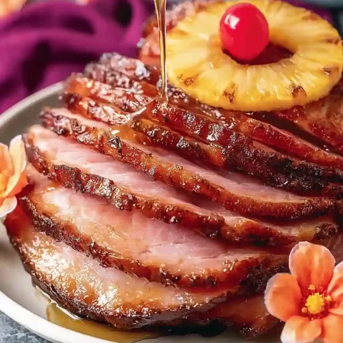 Baked Ham With Brown Sugar and Pineapple